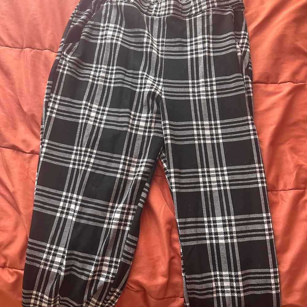 H&M Divided Checkered Trousers